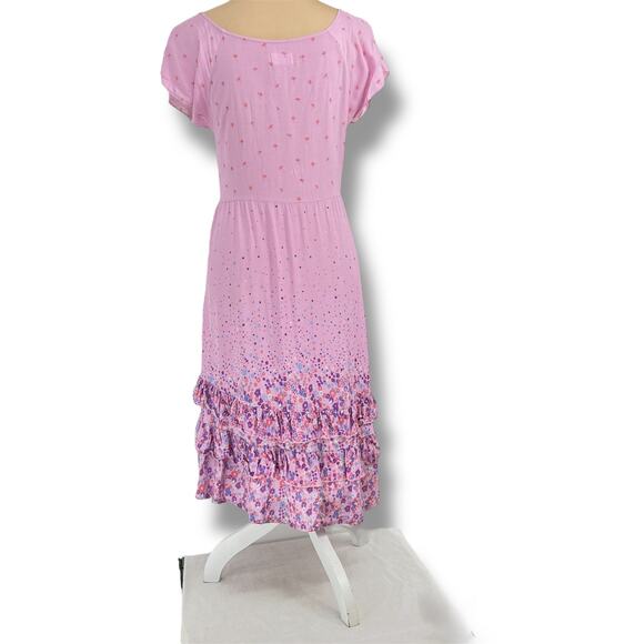 Baby Doll Y2K Style Ruffled Midi Dress by DREAM OUT LOUD L Kitschy Festival - Picture 3 of 6